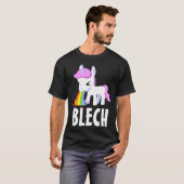 RAINBOW VOMIT UNICORN FUNNY Dunkler T - Shirt (Vorne ganz)