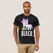 RAINBOW VOMIT UNICORN FUNNY Dunkler T - Shirt (Vorne ganz)