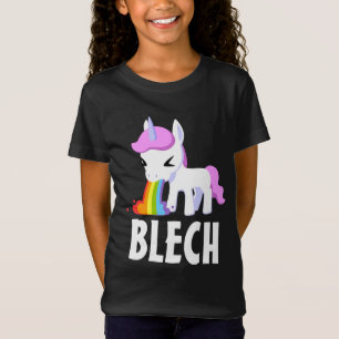 RAINBOW VOMIT UNICORN FUNNY KIDS T - Shirt