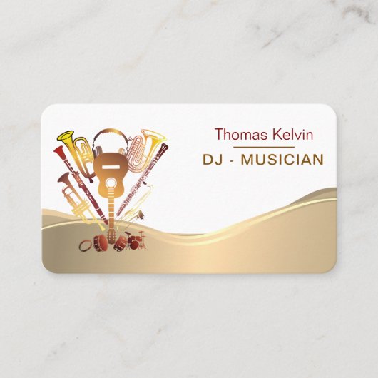 Rainbow von DJs Music Instruments Visitenkarte (Vorderseite)