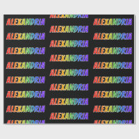 Rainbow Vorname "ALEXANDRIA"; Fun & Colorful