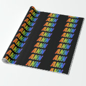 Rainbow Vorname "ANN"; Fun & Colorful Geschenkpapier (Ungerollt)