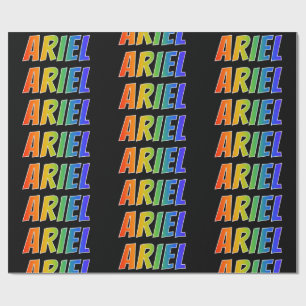 Rainbow Vorname "ARIEL"; Fun & Colorful Geschenkpapier