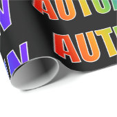 Rainbow Vorname "AUTUMN"; Fun & Colorful Geschenkpapier (Rolleneckpunkt)