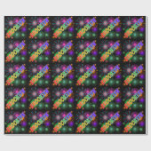Rainbow Vorname "BROOKLYN" + Feuerwerk Geschenkpapier (Flach)