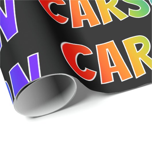 Rainbow Vorname "CARSON"; Fun & Colorful Geschenkpapier (Rolleneckpunkt)