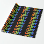 Rainbow Vorname "CODY"; Fun & Colorful Geschenkpapier (Ungerollt)