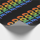 Rainbow Vorname "COLE"; Fun & Colorful Geschenkpapier (Ecke)