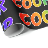 Rainbow Vorname "COOPER"; Spaß & Farben Geschenkpapier (Rolleneckpunkt)