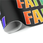 Rainbow Vorname "FAITH"; Fun & Colorful Geschenkpapier (Rolleneckpunkt)