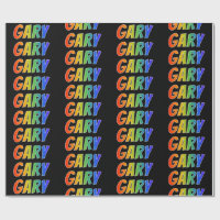 Rainbow Vorname "GARY"; Fun & Colorful