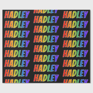 Rainbow Vorname "HADLEY"; Fun & Colorful Geschenkpapier