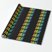 Rainbow Vorname "IAN"; Fun & Colorful Geschenkpapier (Ungerollt)