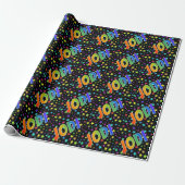 Rainbow Vorname "JODI" + Sterne Geschenkpapier (Ungerollt)