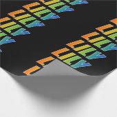 Rainbow Vorname "LILY"; Fun & Colorful Geschenkpapier (Ecke)