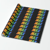 Rainbow Vorname "MAX"; Fun & Colorful Geschenkpapier (Ungerollt)