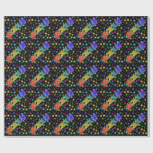 Rainbow Vorname "NICHOLAS" + Sterne Geschenkpapier (Flach)