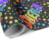 Rainbow Vorname "SHEILA" + Sterne Geschenkpapier (Rolleneckpunkt)