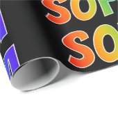 Rainbow Vorname "SOFIA"; Fun & Colorful Geschenkpapier (Rolleneckpunkt)