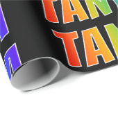 Rainbow Vorname "TANYA"; Fun & Colorful Geschenkpapier (Rolleneckpunkt)