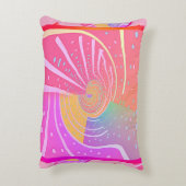 Rainbow Vortex Swirl Dekokissen (Rückseite(Vertikal))
