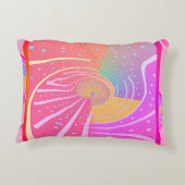Rainbow Vortex Swirl Dekokissen (Rückseite)