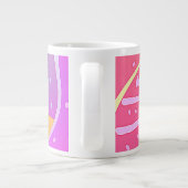 Rainbow Vortex Swirl Jumbo-Tasse (Rückseite)