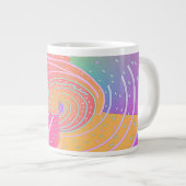 Rainbow Vortex Swirl Jumbo-Tasse (Vorderseite Rechts)
