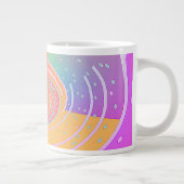 Rainbow Vortex Swirl Jumbo-Tasse (Rechts)