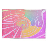 Rainbow Vortex Swirl Kissenbezug (Rückseite-Links)