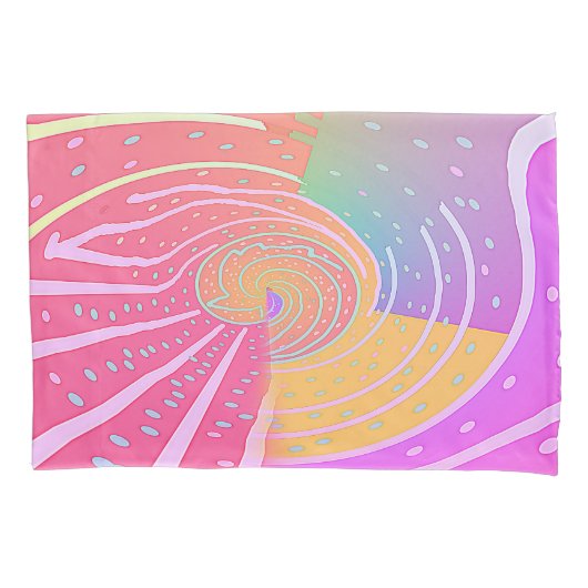 Rainbow Vortex Swirl Kissenbezug (Vorderseite-Links)