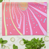 Rainbow Vortex Swirl Küche Koch Geschenk Geschirrtuch (Gefaltet)