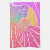 Rainbow Vortex Swirl Küche Koch Geschenk Geschirrtuch (Vertikal)