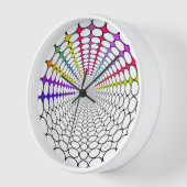Rainbow Vortex Wall Uhr (Winkel)