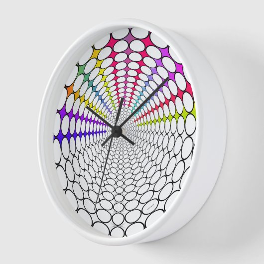 Rainbow Vortex Wall Uhr (Winkel)