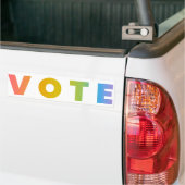 Rainbow VOTE Autoaufkleber (Auf Lkw)