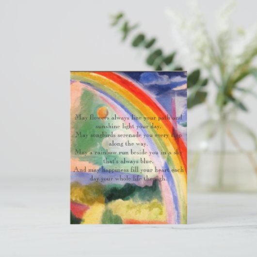 Rainbow Wains Postkarte (Stehend Vorderseite)