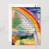 Rainbow Wains Postkarte (Vorne/Hinten)