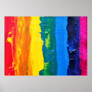 Rainbow Wall Art (Malstil) Poster