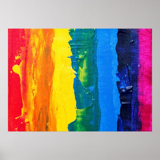Rainbow Wall Art (Malstil) Poster (Vorne)