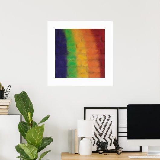 Rainbow Wall Poster (Heimbüro)