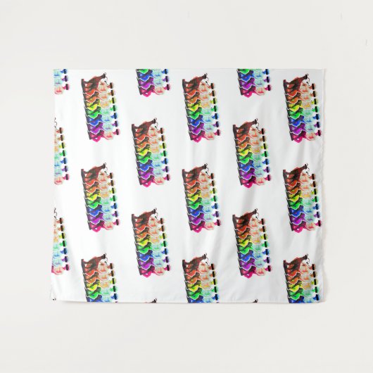 Rainbow Wandteppich (Vorderseite (Horizontal))