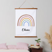 Rainbow wandteppich mit holzrahmen (Schlafzimmer)