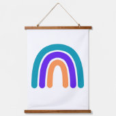 Rainbow Wandteppich Mit Holzrahmen (Vorderseite)
