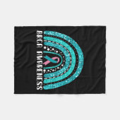 Rainbow Warrior Brca Bewusstsein Fleecedecke (Vorderseite (Horizontal))