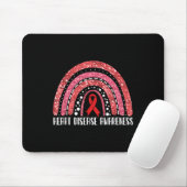 Rainbow Warrior Herzerkrankungen Bewusstsein Mousepad (Mit Mouse)