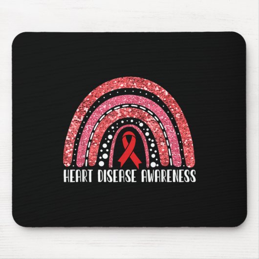 Rainbow Warrior Herzerkrankungen Bewusstsein Mousepad (Vorne)