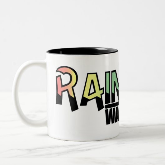 Rainbow Warrior Verein-Tasse Zweifarbige Tasse (Links)