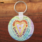 Rainbow, was Krebs nicht Herzketten leisten kann Schlüsselanhänger (Vorderseite)