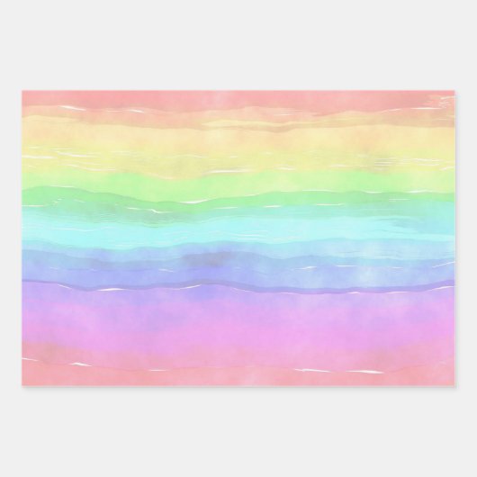 Rainbow Wash Design Geschenkpapier Set (Vorderseite 2)